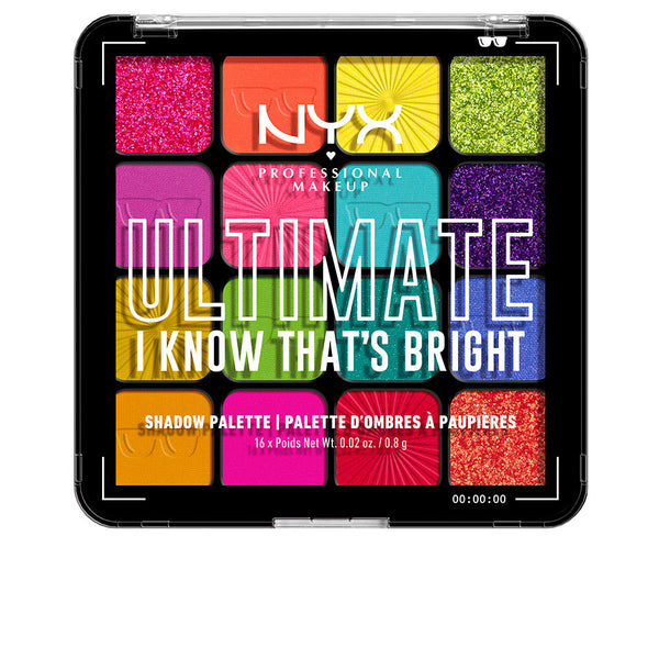 Ultimate shadow palette #i know that's bright 16 x 0.83 gr - NYX PROFESSIONAL MAKE UP