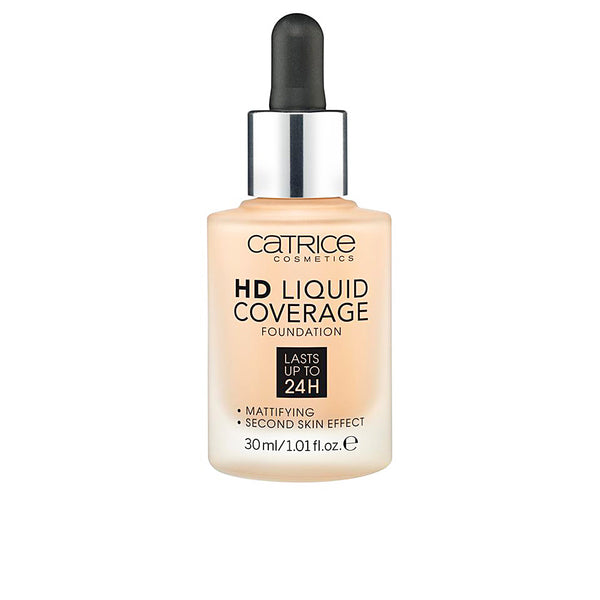 Hd liquid coverage foundation kestää jopa 24h #030-hiekanbeige 30 ml - CATRICE