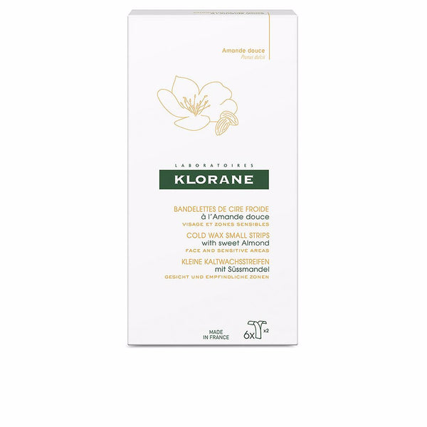 Cold wax small strips sweet almond 6 kpl - KLORANE