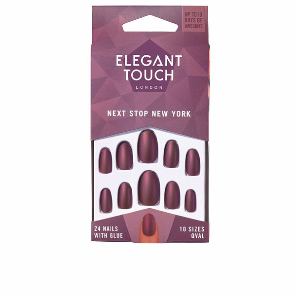 Polished colour kynnet liimalla, soikea #next stop new york - ELEGANT TOUCH