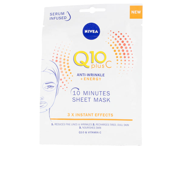 Q10+ vitamina c anti-ryppy+energiaa lisäävä kasvonaamio 1 kpl - NIVEA