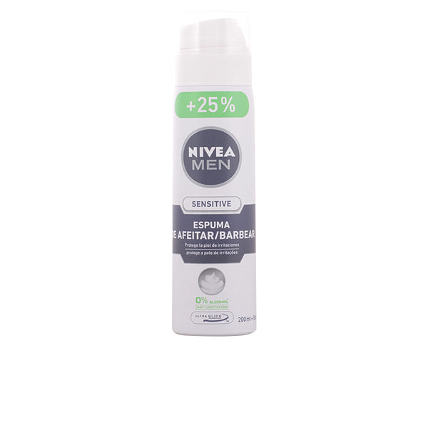 Men sensitive 0% herkälle iholle tarkoitettu parranajovaahto 250 ml - NIVEA