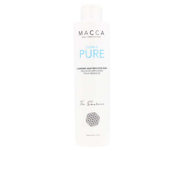 Clean & pure puhdistusmaito herkälle iholle 200 ml - MACCA
