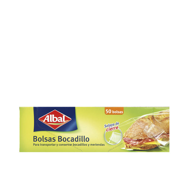 Sandwich bags suljettavalla läpällä 50 u - ALBAL