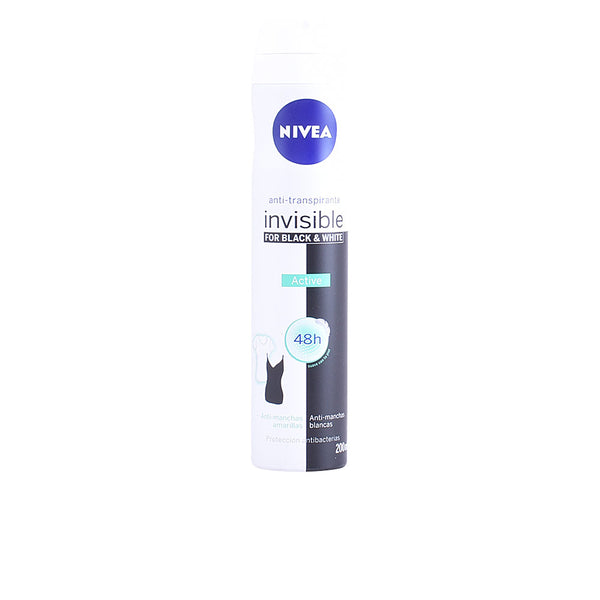Black & white invisible active deodorantti suihke 200 ml - NIVEA