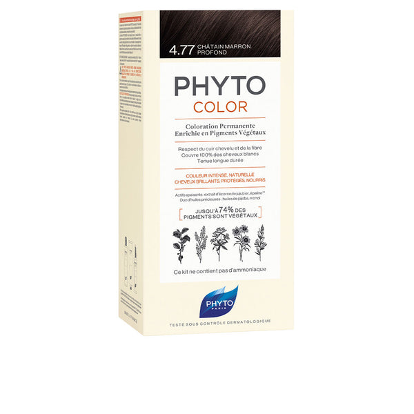 Phytocolor #4.77-syvä ruskea kastanja 4 u - PHYTO