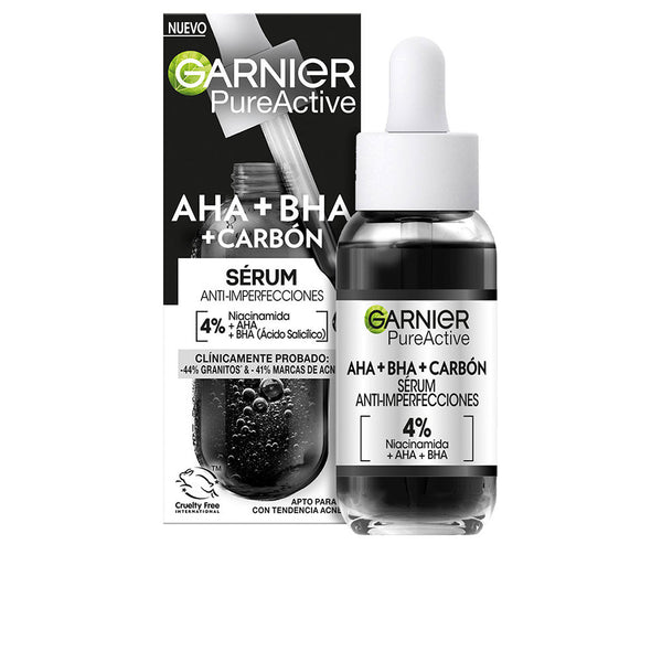 Pure active aha + bha + carbón seerumi epäpuhtauksia vastaan 30 ml - GARNIER
