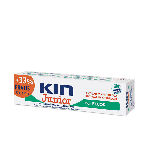 Kin junior hammastahna kariessuojalla #pehmeä minttu 75 + 25 ml - KIN