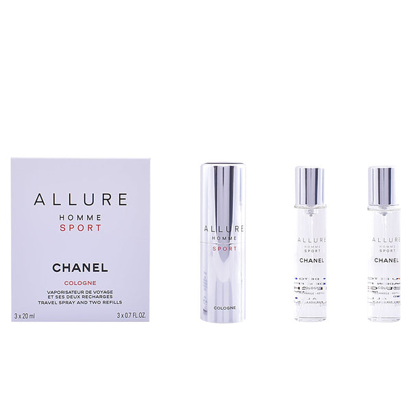 Allure homme sport cologne matkakokoinen suihke ja kaksi täyttöpakkausta 3 x 20 ml - CHANEL