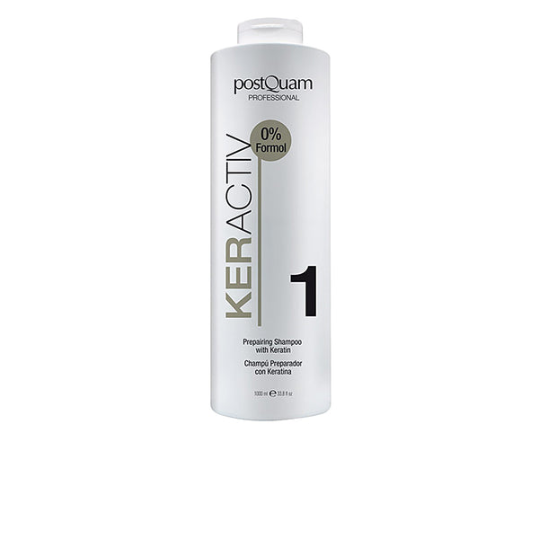 Keractiv 1 valmistava shampoo keratiinilla 1000 ml - POSTQUAM
