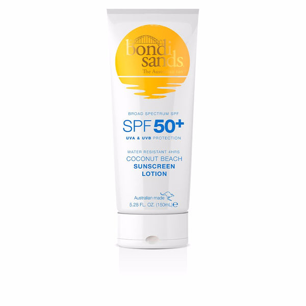 Spf50+ vedenkestävä 4h kookospähkinä ranta aurinkovoide 150 ml. - BONDI SANDS