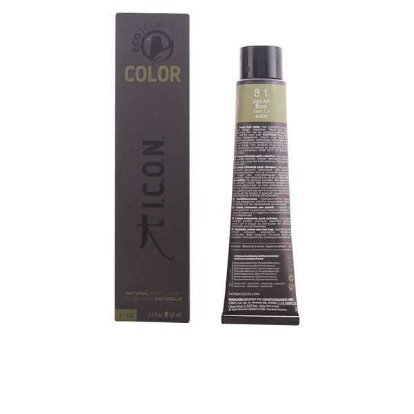 Ecotech color luonnollinen väri #8.1 vaalea tuhkablondi - I.C.O.N.