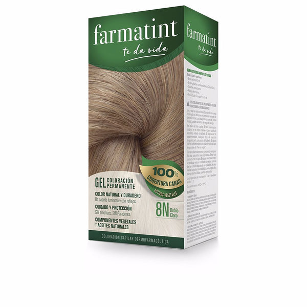Farmatint gel pysyvä värjäys #8n-vaalea blondi 5 kpl - FARMATINT
