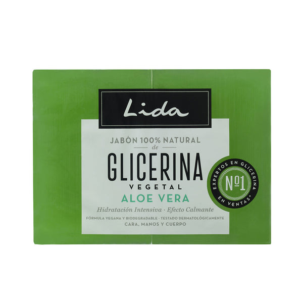 100% Natural Glycerin And Aloe Vera Soap Set 2 X 125 Gr