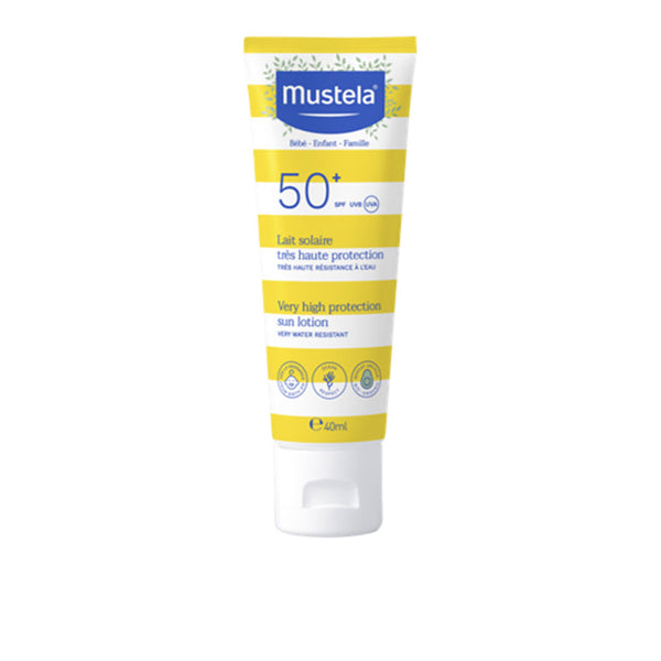 Baby-child sun erittäin korkea suoja aurinkomaito spf50+ 40 ml - MUSTELA