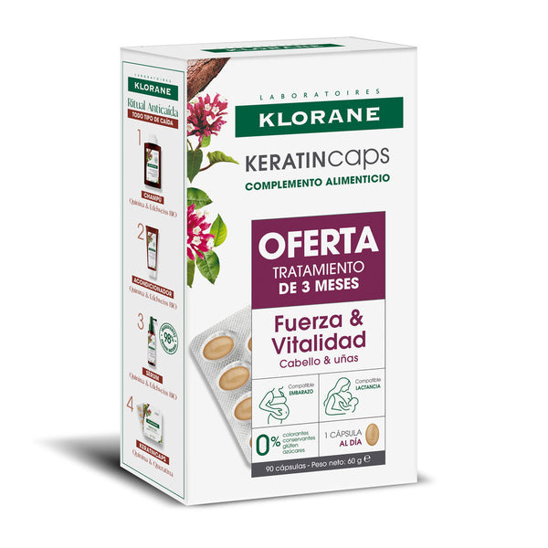 Keratincaps Capsules To Strengthen And Revitalize Hair Pack 3 X 30 Units
