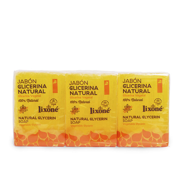 Glicerina natural saippua herkälle iholle 3 x 125 gr - LIXONE