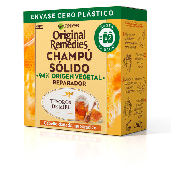 Original remedies kiinteä shampoo hunaja-aarteet 60 gr - GARNIER