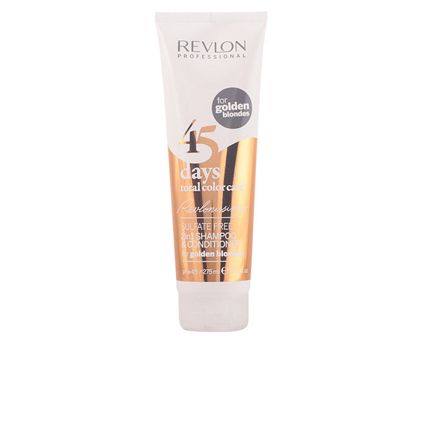45 days 2in1 shampoo & hoitoaine kultablondille 275 ml - REVLON