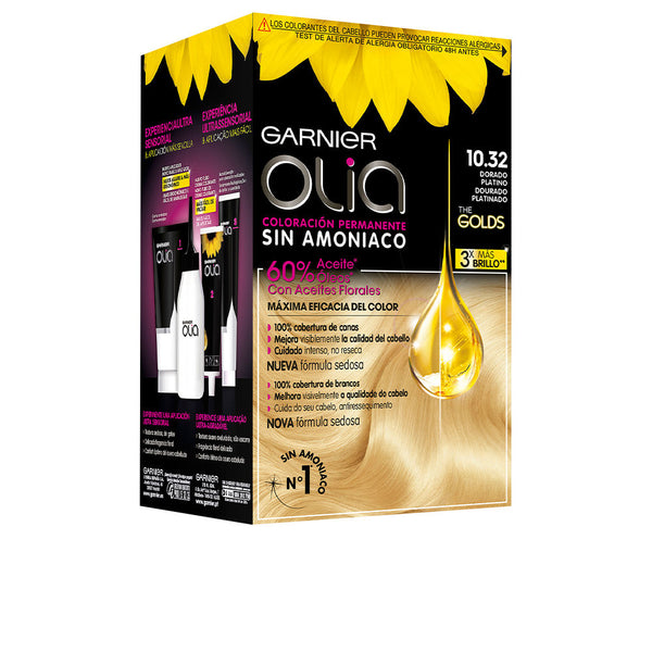 Olia kestävä värjäys #10,32-platinakulta 54 ml - GARNIER