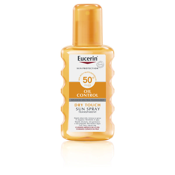 Sun protection öljy kuiva kosketus läpinäkyvä suihke spf50+ 200 ml - EUCERIN