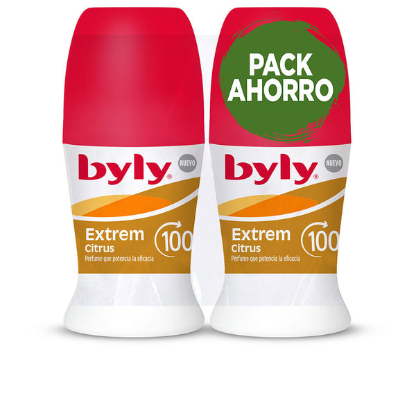 Extrem citrus 100h deo roll-on pakkaus 2 x 50 ml - BYLY