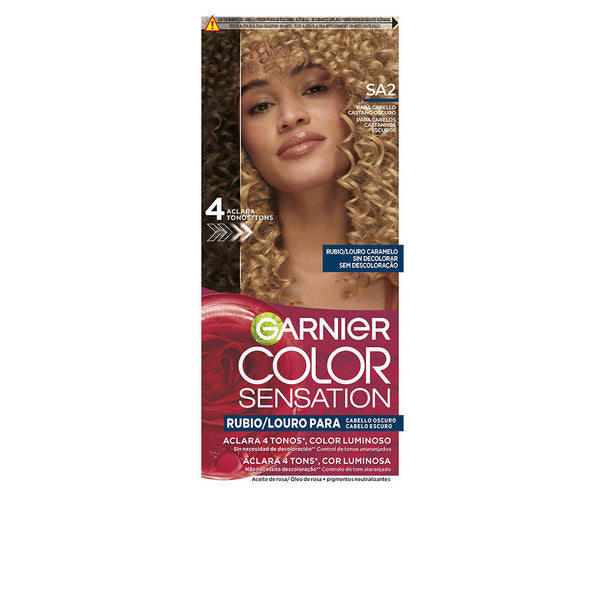 Color Sensation Luminous Blonde Dye Without Fading For Dark Hair #Louro Caramel 5 U