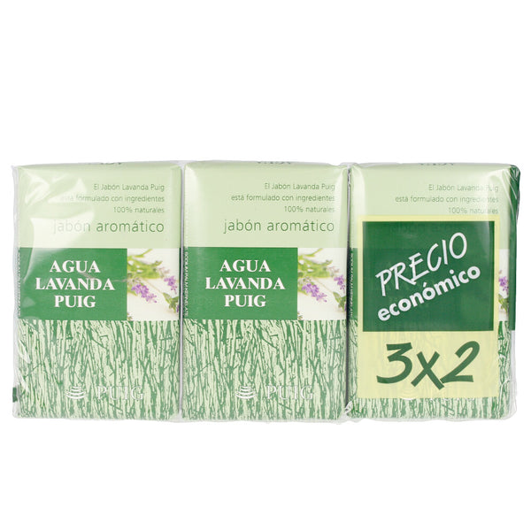Agua lavanda puig saippua 100% luonnollinen pakkaus 3 x 125 gr - AGUA LAVANDA