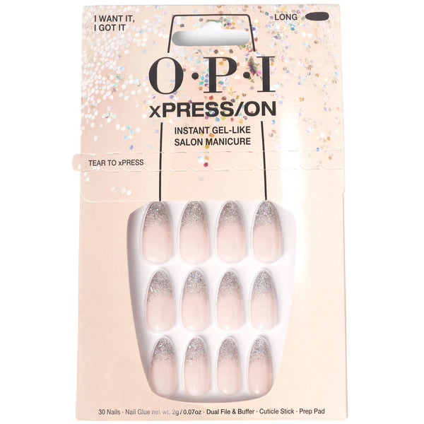 Opi Xpress/On Artificial Nails Nail Art #I Want It, I Got It 30 U