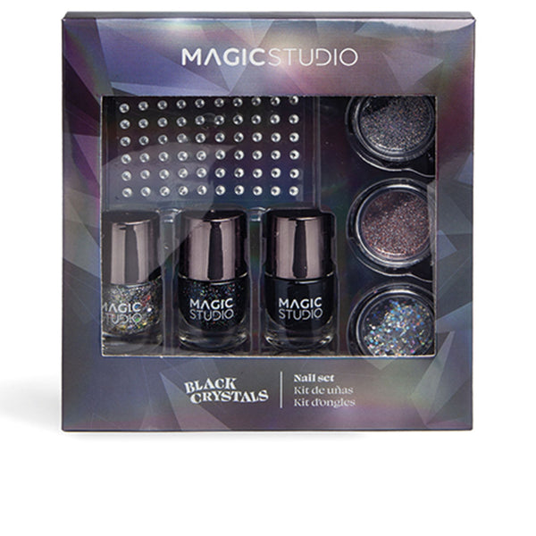 Black crystals nail lot 7 kpl - MAGIC STUDIO