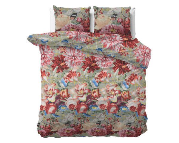 Punainen puuvillasatiini pussilakanasetti Andolf