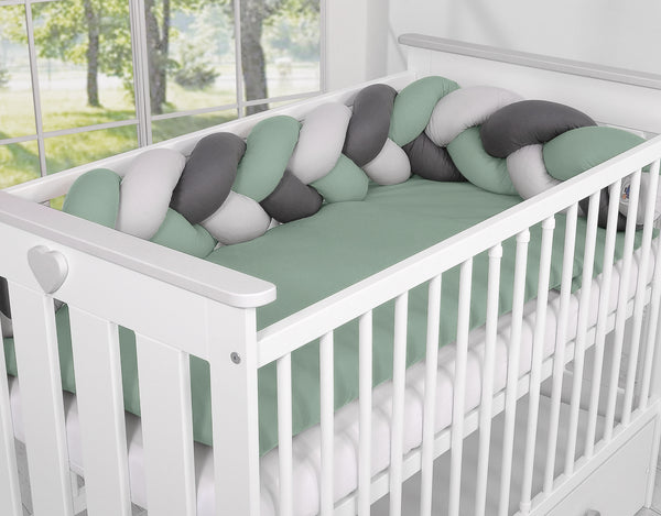 Sängyn letti reunapehmuste - Vihreä - Antrasiitti