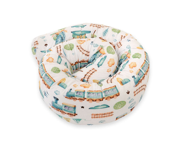 Pinnasängyn Reunapehmuste - Turquoise Train