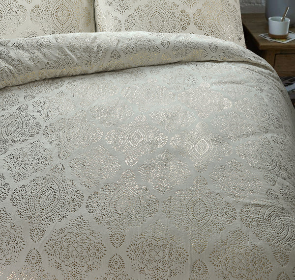 Pussilakanasetti Glamour Flanel Art Foil Kerma