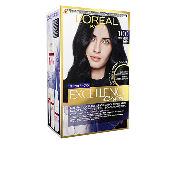 Excellence brunette tinte #100-todellinen musta 192 ml - L'ORÉAL PARIS
