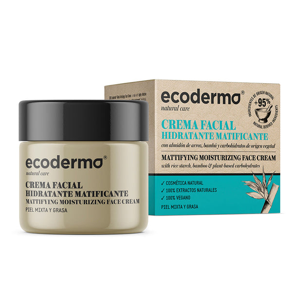 Crema facial kosteuttava mattaava voide 50 ml - ECODERMA