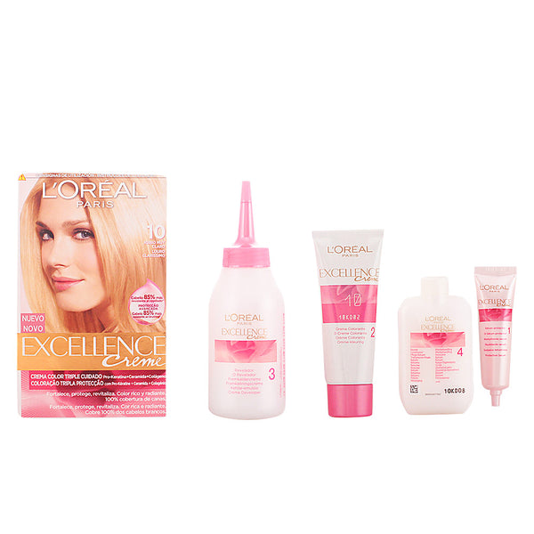 Excellence creme väriaine #10 erittäin vaalea blondi 192 ml - L'ORÉAL PARIS