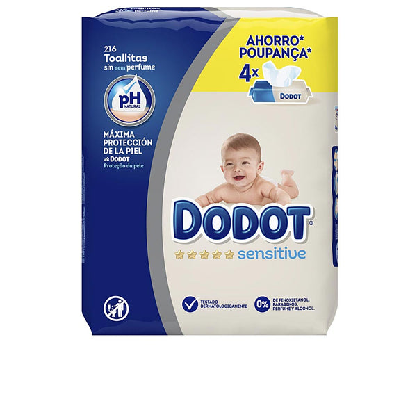 Dodot sensitive ph natural kosteuspyyhkeet 216 kpl - DODOT