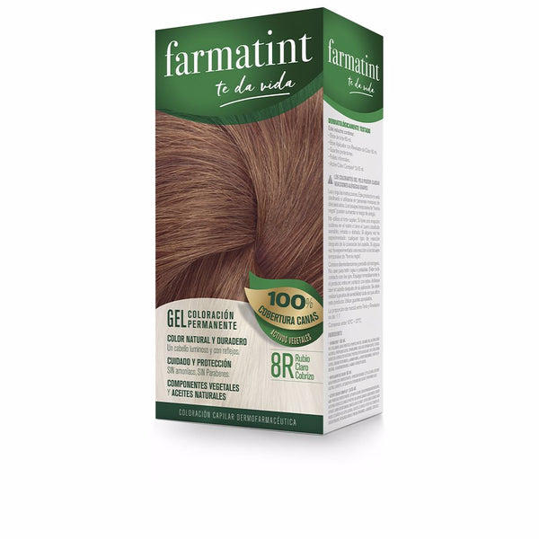 Farmatint gel kestävä värjäys #8r-vaalea kupariblondi 5 kpl - FARMATINT