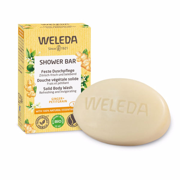 Shower bar vahvistava kiinteä suihkusaippua 75 gr - WELEDA