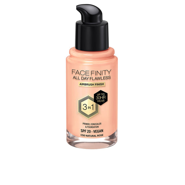 Facefinity all day flawless 3 in 1 meikkivoide #c50-natural rose 30 ml - MAX FACTOR