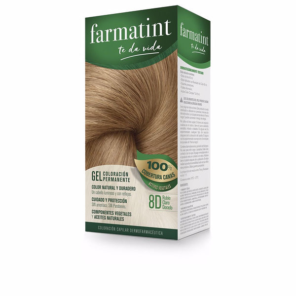 Farmatint gel pysyvä värjäys #8d-vaalea kultablondi 5 kpl - FARMATINT