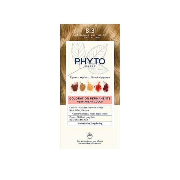 Phytocolor #8.3-Rubio Claro Dorado 4 U