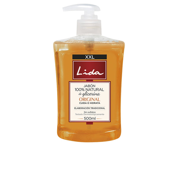Jabón 100% natural käsille glyseriini 500 ml - LIDA