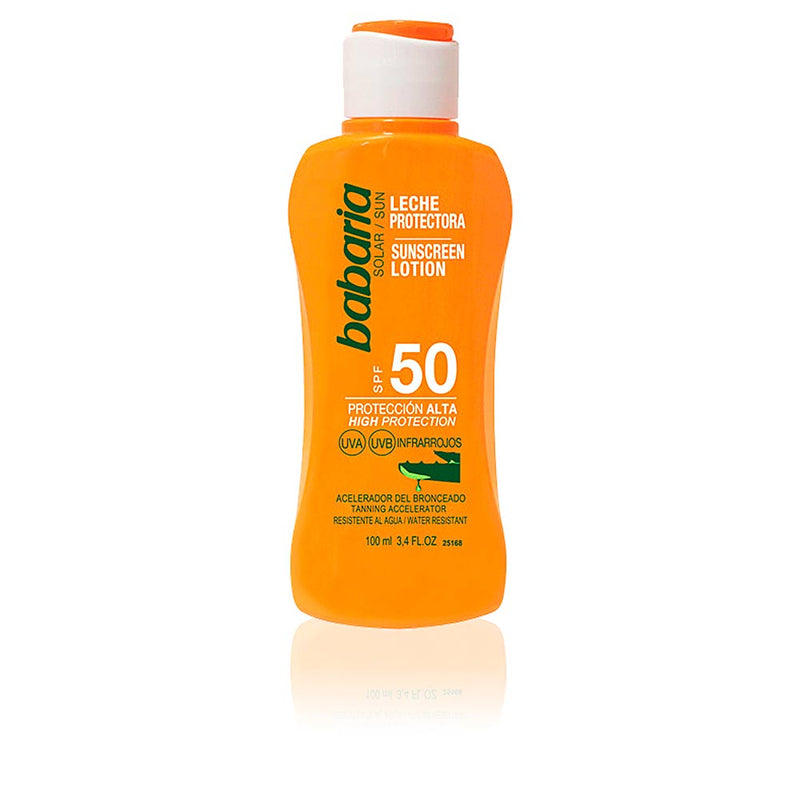 Babaria Leche Protectora Solar Con Aloe Vera Spf50 100Ml | Vuodevaatteet.fi
