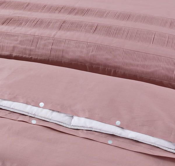 Vaaleanpunainen puuvilla pussilakanasetti Bali