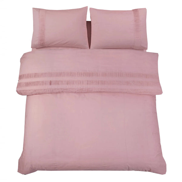 Vaaleanpunainen puuvilla pussilakanasetti Bali