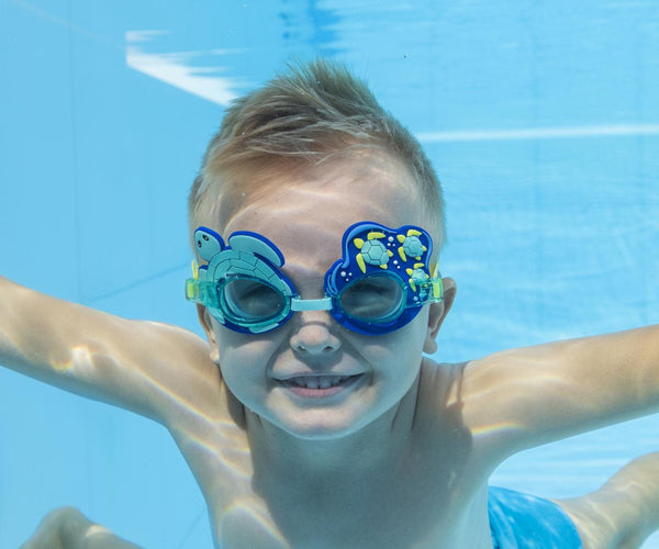 Tuotekuva Bestwayn AquaPals -kilpikonnanmuotoisista uimalaseista.