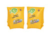 Bestway 32033 -uimarenkaat lapsille, koko 25cm x 15cm, väri sininen ja keltainen. Uimarenkaissa on turvalliset askelmat opettamaan lasta uimaan.