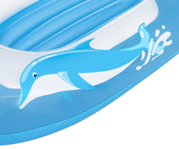 Bestway 34037 -mallinen delfiinilautta, mitat 102cm x 69cm.